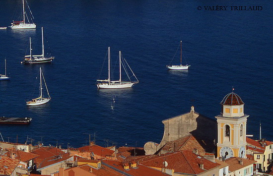 La rade et le village de Villfranche