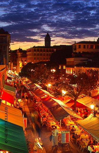 Soiree sur le Cours Saleya Nice