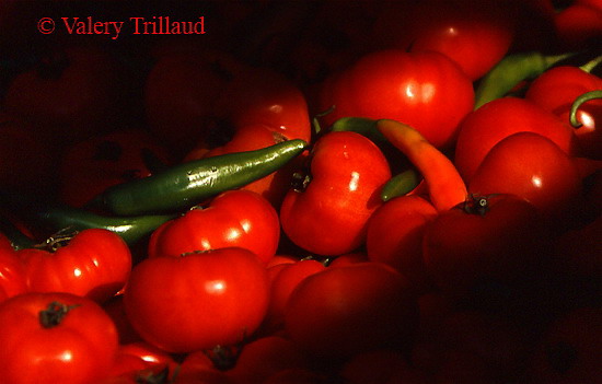 Tomates et piments Nice